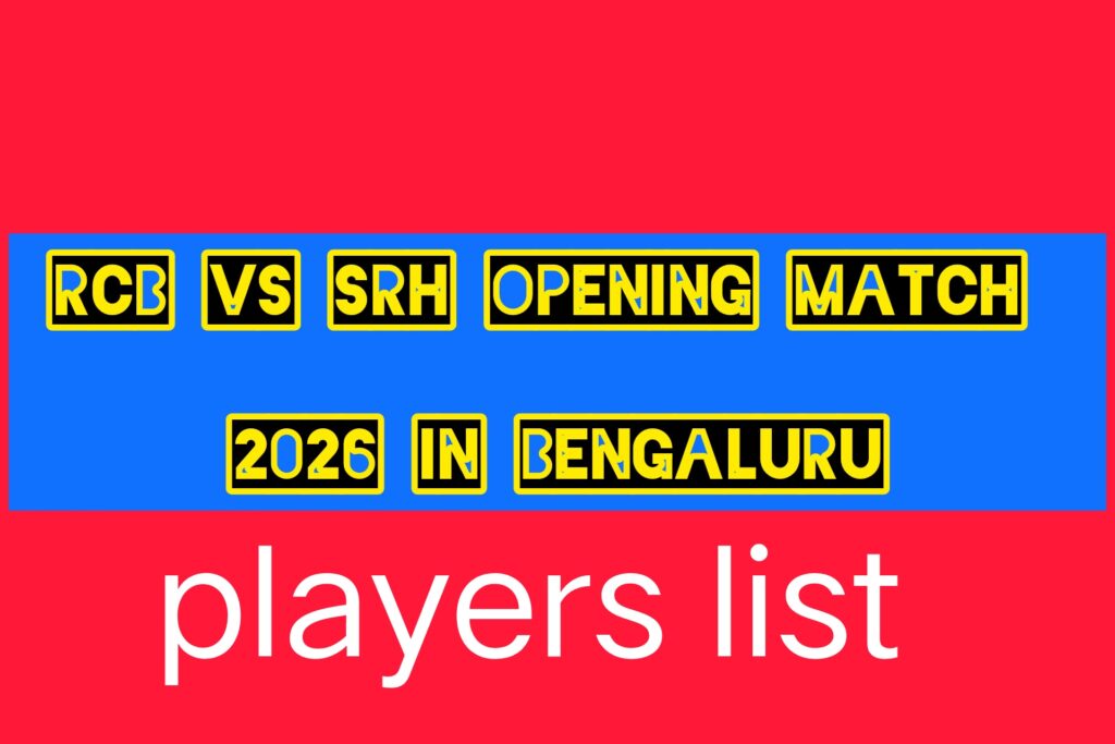 today ipl match kannada  Opening match rcb vs srh